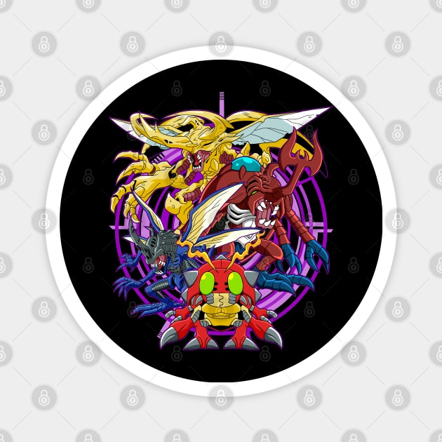 Tentomon Evolution Magnet by svthyp